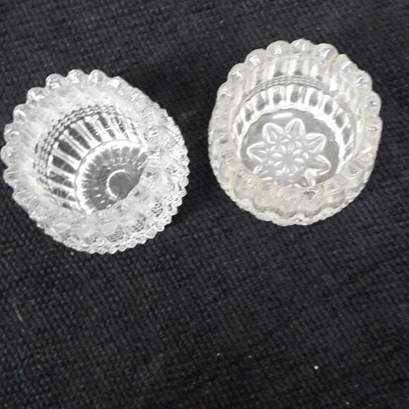 Vintage toothpick holders - Lot of 5 crystal/glass - Picture 3 of 10